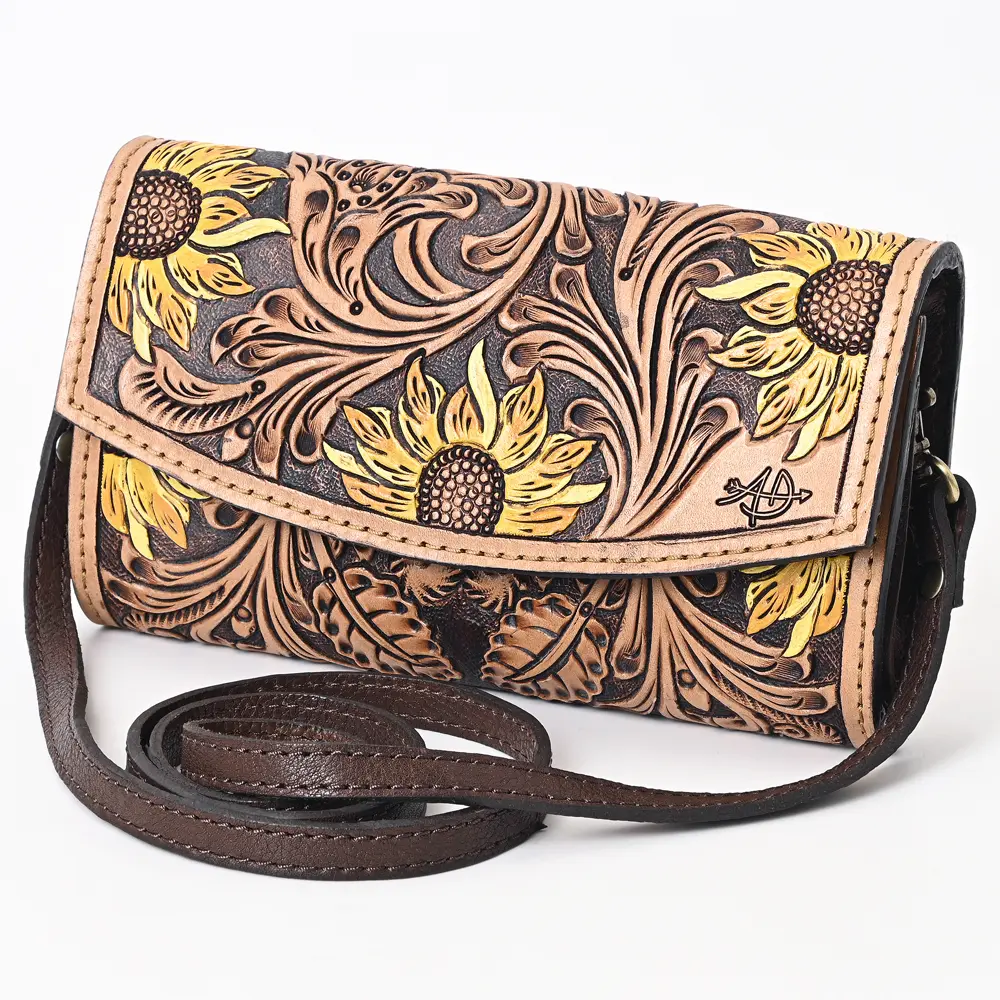 American Darling Clutch Hand Tooled Genuine Leather Western Women Bag Handbag Purse | Purses for Cute
