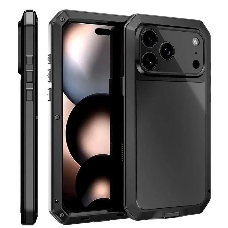 360° Full Body Protective iPhone Case, Waterproof Dustproof Shockproof Built-in Screen Protector, Magnetic Compatible Cover for iPhone 17/16/15/14/13/12/11/X Series