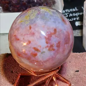 Purple Ocean Jasper Crystal Sphere