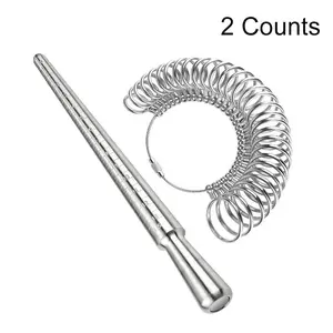 Precision Ring Sizer Measurement Tool, Ring Mandrel & Ring Sizing Gauge Set for Jewelry Making, Professional Hand Measuring Tools