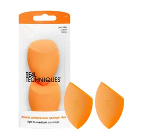 Real Techniques Miracle Complexion Sponge Makeup Sponge, Orange