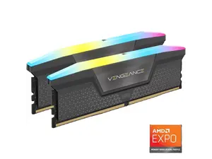 CORSAIR Vengeance RGB 64GB (2 x 32GB) 288-Pin PC RAM DDR5 6000 (PC5 48000) Desktop Memory Model CMH64GX5M2B6000Z28