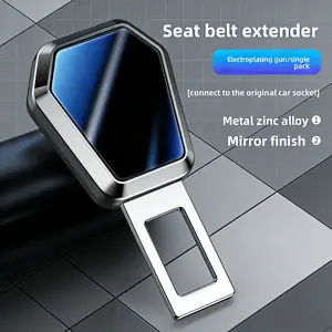 Car Seatbelt Extender Clip, Vehicle Safety Belt Extension Connector, Long Coupler, Headrest Restraint Fixed Holder