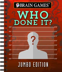 USED-Brain Games - Who Done It?: Jumbo Edition by Publications International Ltd (Spiral-bound)