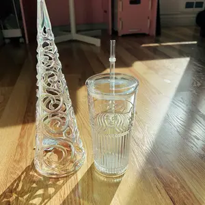 Starbucks clear unicorn  glass tumbler Venus focus cold cup