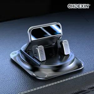 Chdexin | Car phone holder 360 degree rotation, suitablefor car navigation in-car dashboard, horizontaland vertica screen adjustment angle,suctioncup fixed non-slip mobile phone holdersuitable for iPhone and Android