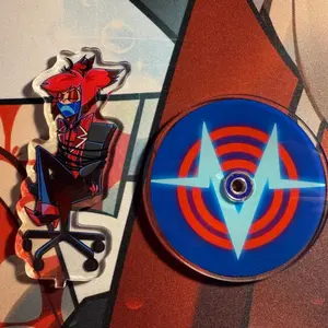 Now *Back in Stock*!  Spinning Alastor Acrylic Standee | Hazbin Hotel Inspired