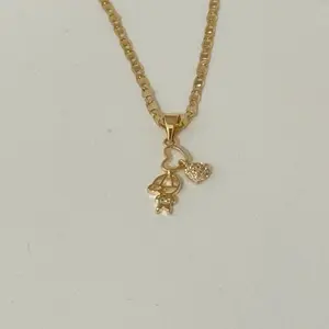 18k Gold Plated Boy Charm Necklace