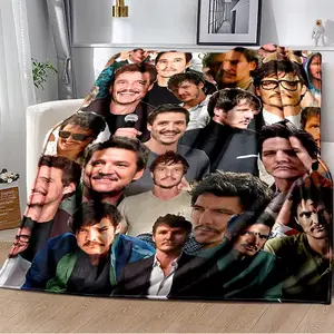 Jose Pedro Balmaceda Pascal 3D Printed Soft Plush Blanket,Flannel Blanket Throw Blanket for Living Room Bedroom Bed Sofa Picnic, Viral Actor Fan Art Cozy Movie Star Aesthetic Blanket Soft Fleece Home Decor Gift dukes of hazzard