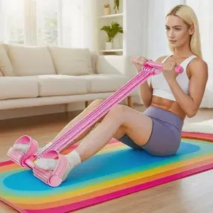 8-Strand Pedal Puller, Adjustable Elastic Resistance Band for Home Workout, Stretching & Full-Body Exercise yoga tension rope