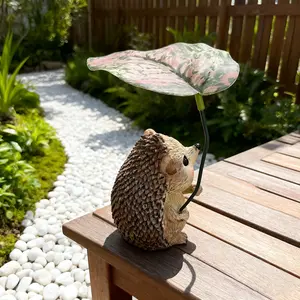 Resin Hedgehog Statue, Charming Garden Ornament for Outdoor Patio Lawn Bonsai Decor, Durable Animal Figurine, Ideal Gift for Garden Lovers