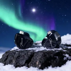 CCA Polaris In-Ear Wired Headphones, Dynamic Dual Driver, Tuning Switches, Detachable Cable, Hi-Fi Stereo Sound, Earphones, Multifunctional Earbuds, Noise Cancelling Earbuds