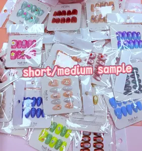 Jojo(6315)gc.$30 for 21 pairs handmade press on nails(mystery box）