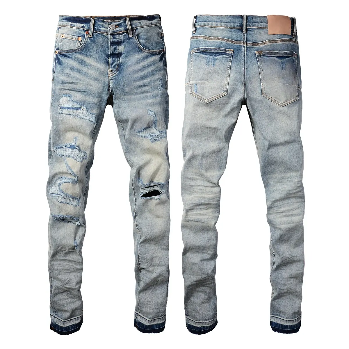 2026 new fashion men's jeans with ripped patch repair design, low-rise skinny jeans, sizes 28-40, branded jeans, street jeans, vintage jeans 9013