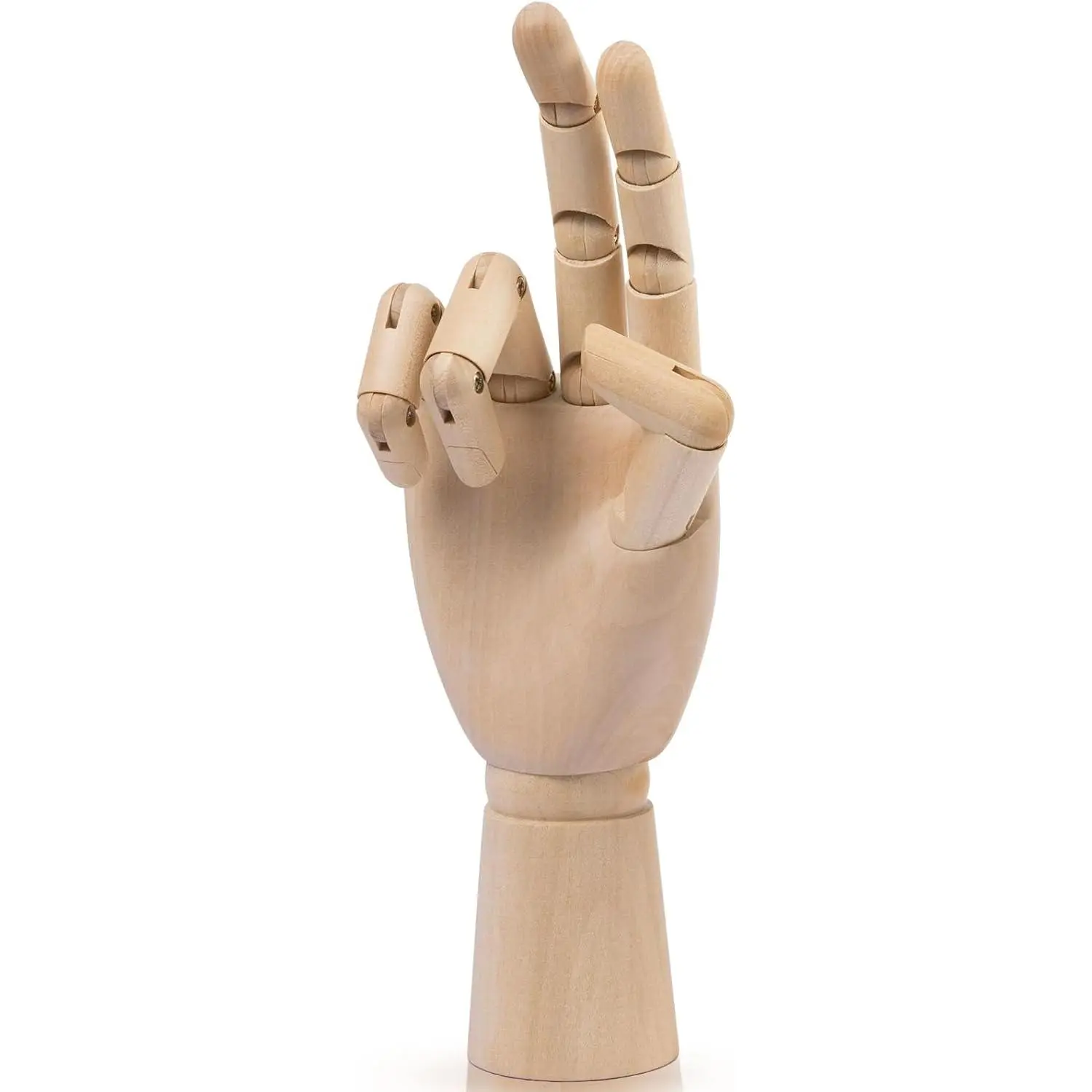 Wooden Hand Model, 10ches Right Hand Mannequ Figure for  Display and Decoration