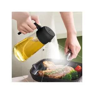Refillable Oil Sprayer for Cooking, Olive Oil Sprayer, Plastic Food Spray Bottle for Air Fryer, Oven, Pan, Salad, BBQ, Baking, Kitchen Gadgets, Essential Oil Dispenser for Daily Use
