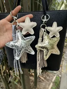 Bag Pendant Tassel Star Bag Charm Cute Instagram Style Fashionable And Versatile Trendy And Individualistic Suitable As A Gift For Friends Couple Bag Charms Suitable For Bags And Keys Bag Chain Accessories Purse Accessories