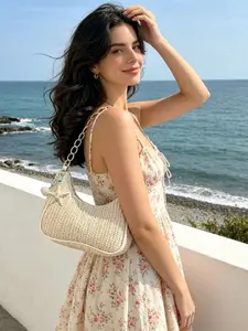 Women's Shoulder Bag, Summer Holiday Straw Crossbody Bag, Elegant Ocean Charm, Two Colors Available, Beach & Daily Use