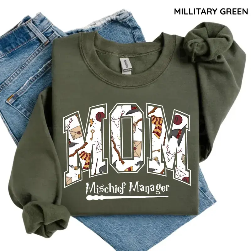 Personalized Halloween Mom Sweatshirt, Vintage Halloween Graphic Crewneck, Cozy Oversized Unisex Pullover, Spooky Season Vibe - The Paul Casual Fit Hoodie Man