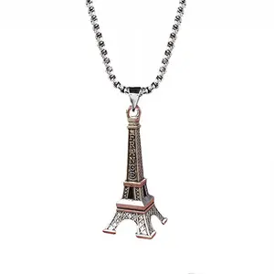 HN063:Hip-Hop Style Necklace, Eiffel Tower Pendent Necklace For Women And Men