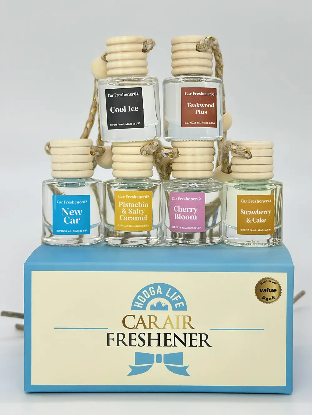 6 Combo Pick Scent Car Freshener Hanging Air Diffuser Made in USA Long Lasting car accessories