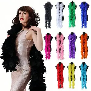 1.5m Long Puffy Turkey Feather Trim, DIY Craft, Clothing Accessories, Christmas Tree Decor, Wedding, Party Supplies, Halloween