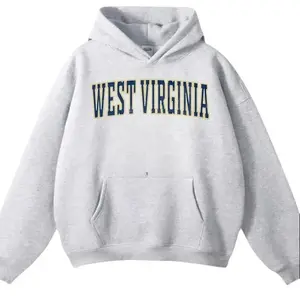 West Virginia Hoodie, Vintage College Style Sweatshirt with Bold Varsity Letter Print, Retro Athletic Pullover for Men and Women, Cozy Cotton Gift Top graphic cotton hoodie