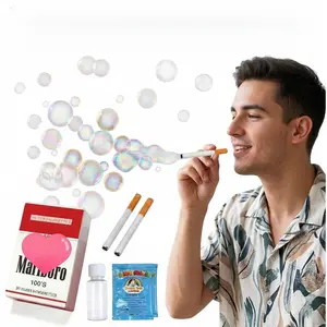 5-in-1 Set Funny Cigarette Bubble Maker Toy, Portable Mini Bubble Blower Wand for Bar Club Nightlife, Unique Prank Gag Gift for Boyfriend, Relaxing Sensory Fidget Toy for Anxiety, Novelty Party Supplies