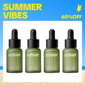 Trial Set (Oils Only) zdeer Essential Oil Set – 4 Fragrance Oils Designed for Zdeer Face & Neck Massager, Enhance Your Facial Routine (Device Not Included)