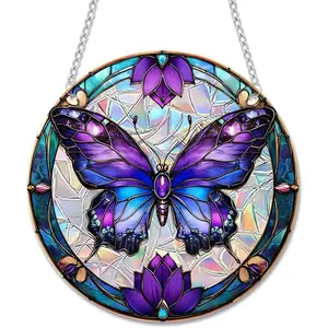 Sun Catchers Indoor Window Butterfly Dragonfly Black   Suncatcher Window Hanging Decoration Sun Catcher Decor for Living Room Bedroom Summer Home Balcony Ornaments Decoration (C)