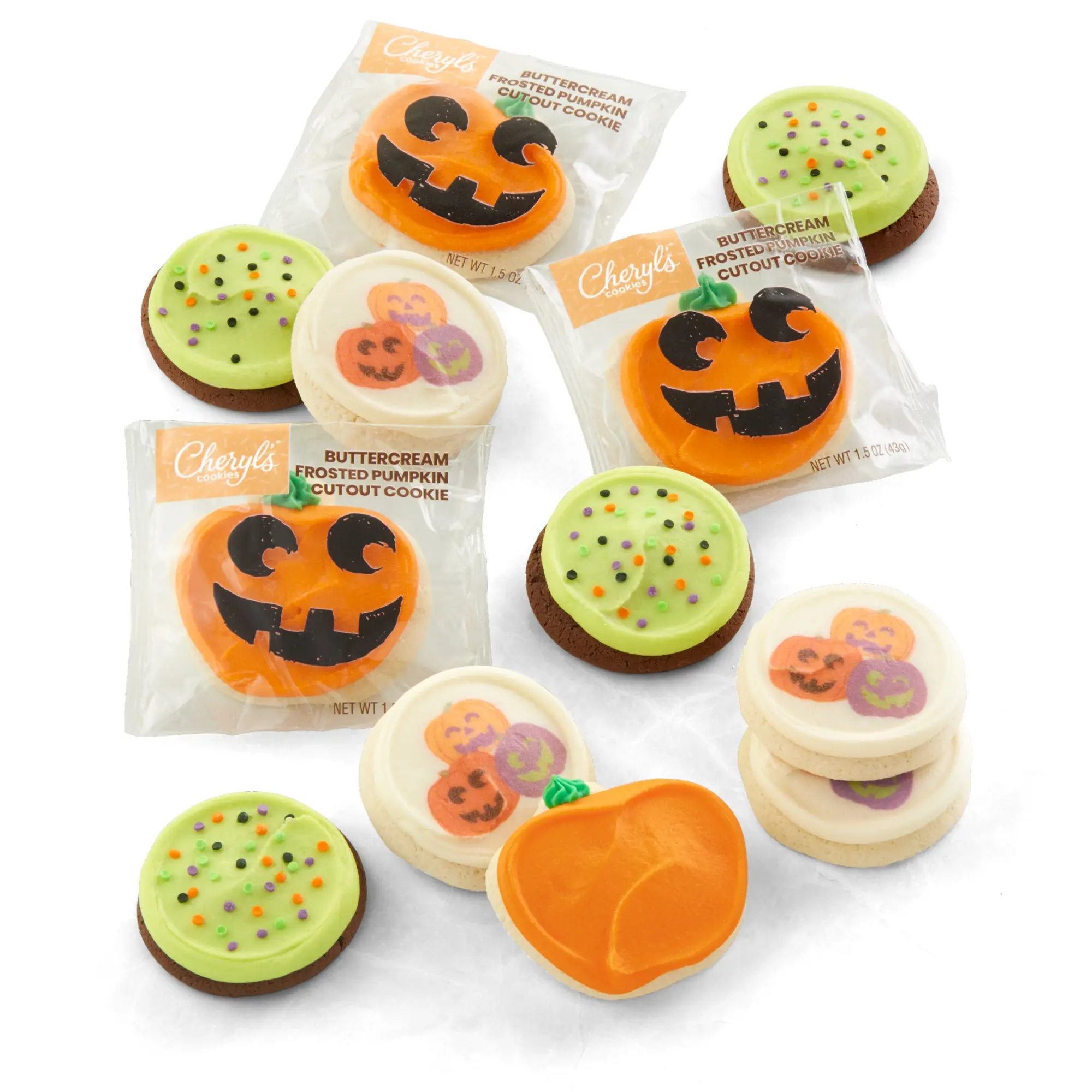 Cheryl's Cookies® Happy Halloween Cookie Gift Box, 12 Individually Wrapped Cookies