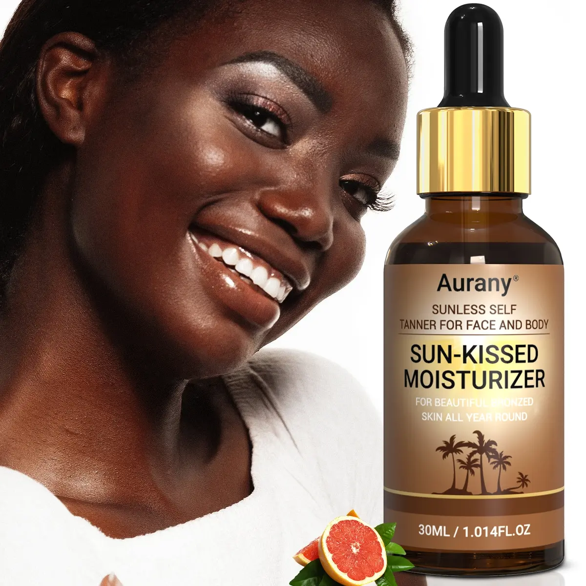 Sunless Self Tanner,Sun-Kissed Moisturizer,Bronzing Face Drops, Gift For Christmas And Halloween,Effortless Sun-Free Tan, for Body & Face, Instant & Gradual Darkening Body Lotion, Tanning Lotion, Odorless, for Sensitive Skin - 30ml Unisex, Body Care