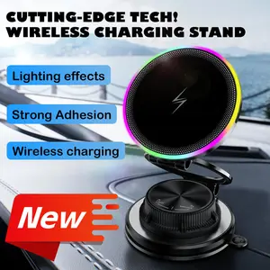 Born to lumine vacuum suction cup 15W fast-charging magnetic car mount, suitable for car navigation devices and mobile phones