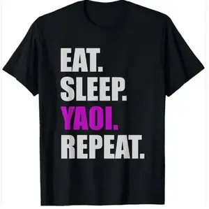 Certified Yaoi Addict Tee – Eat Sleep Yaoi Repeat Meme Shirt, BL Anime Fan Trash