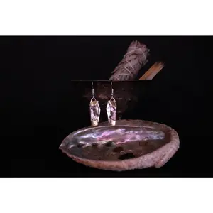 Mother of Pearl Pocket Knife Earrings