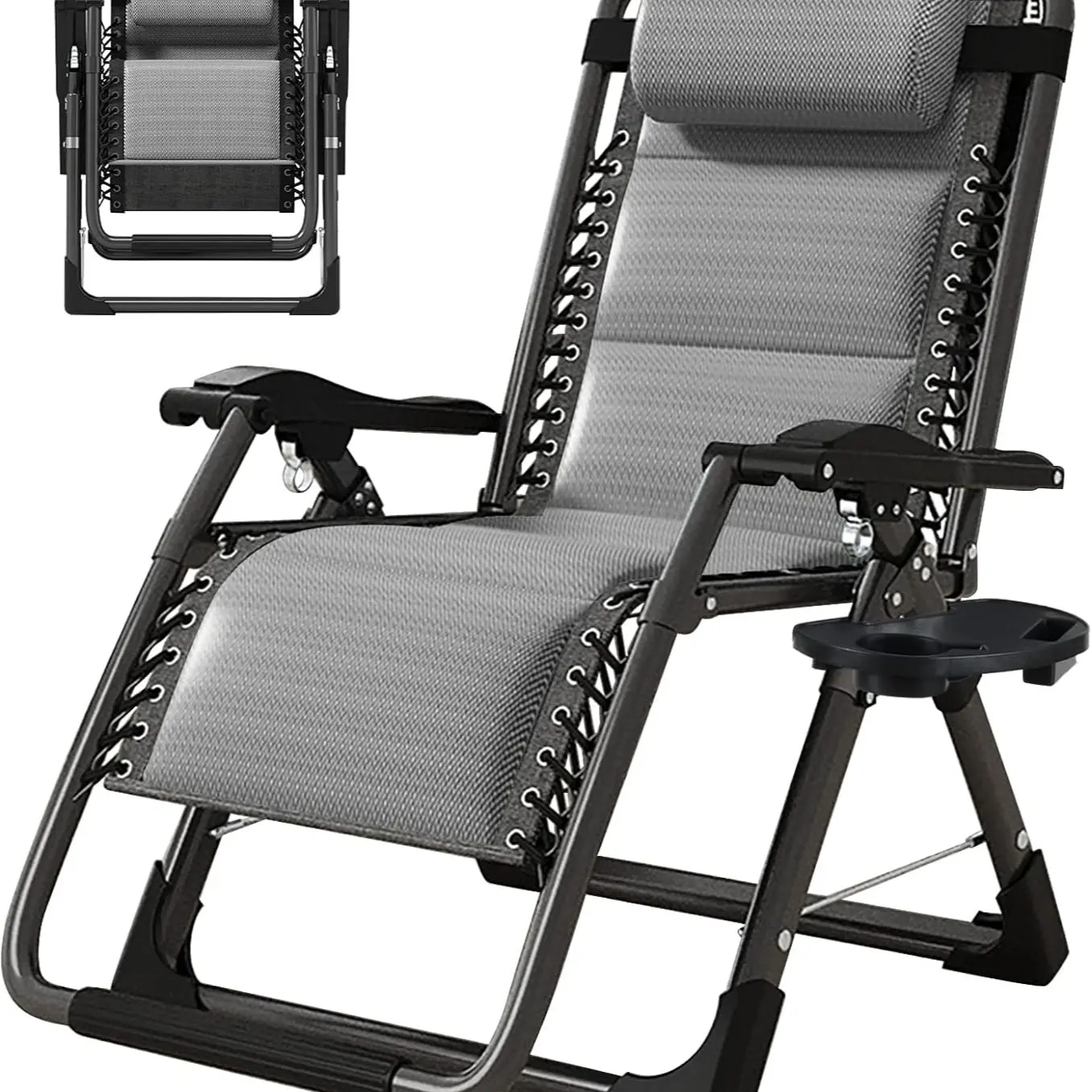 Gray Ice Silk Chair without Mat