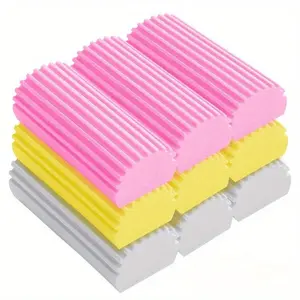 Professional Damp Cleaning Duster Sponge, 1 Count Random Color Magic Cleaning Sponge, Cleaning Tool for Blinds, Glass, Baseboard, Heater, Window Track Slot, High Density Sponge