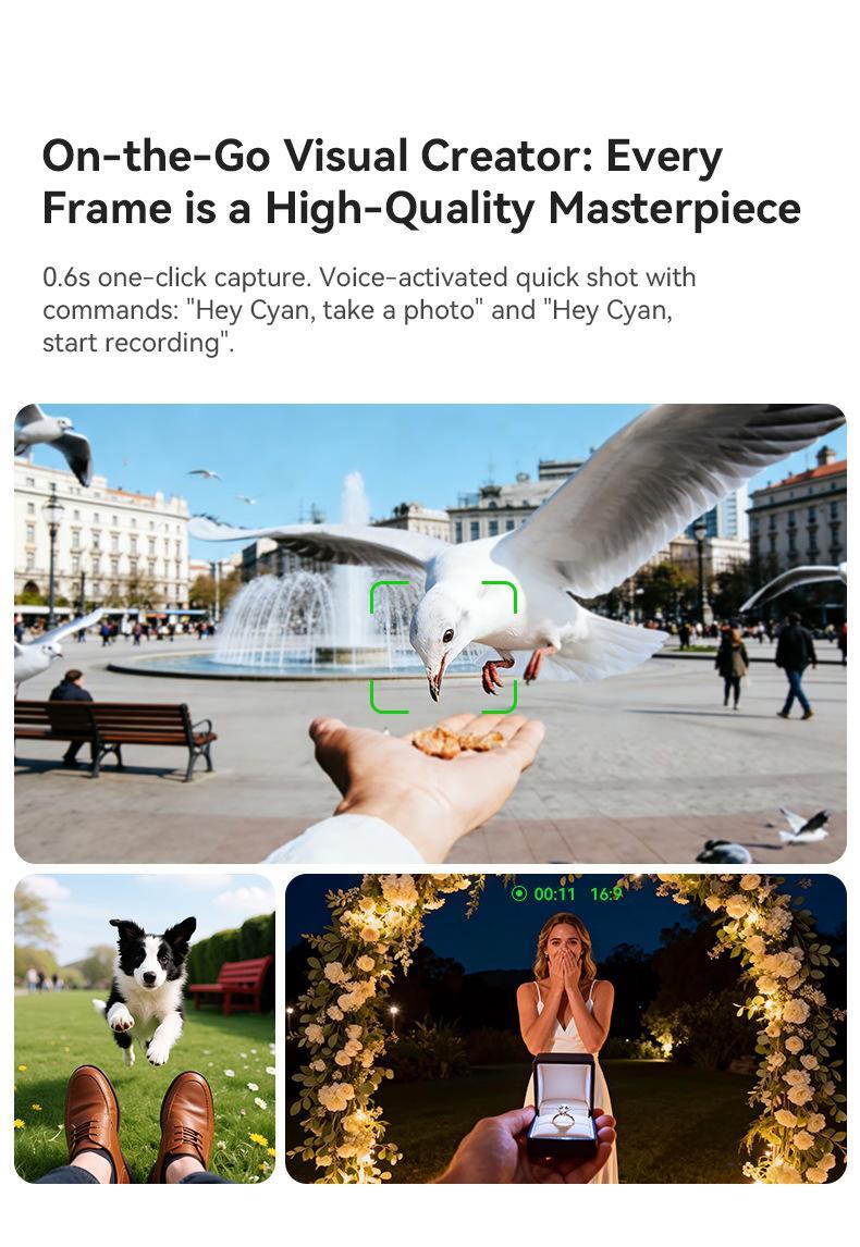 G1 AI Smart Glasses with Charging Case, 8MP HD Camera Glasses for Men Women, 1200P Video Recording, Open-Ear Bluetooth Glasses for Audio with AI Translation/Voice Control G1 AI Smart Glasses with Charging Case, 8MP HD Camera Glasses for Men Women, 1200P Video Recording, Open-Ear Bluetooth Glasses for Audio with AI Translation/Voice Control