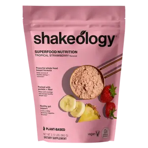 Bodi - Shakeology 0g Added Sugar - Tropical Strawberry - Protein Powder Blend, Gluten-Free Shake with Vitamins and Minerals – Helps Support Healthy Weight Loss, Lean Muscle, Gut Health