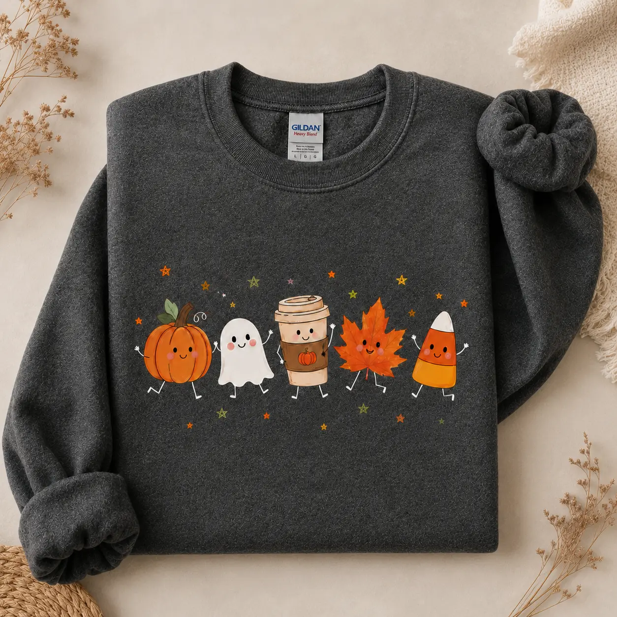 Halloween Coffee Sweatshirt, Cute Fall Shirt, Iced Coffee Lover Gift, Pumpkin Spice Latte T-Shirt, Spooky Season Drink Shirt, Autumn Tee