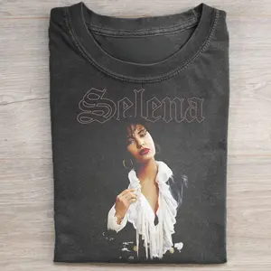 Vintage Selena Quintanilla Graphic Tee - 90s Music Artist Shirt - Iconic Music Shirt - Queen of Tejano Music - Selena Album Shirt - Rest in Peace Selena Streetwear Womenswear