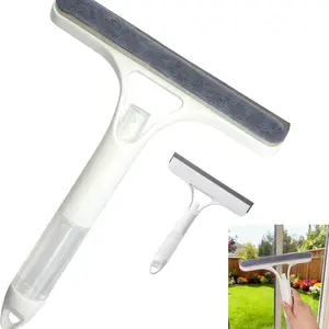 3-In-1 Window Cleaning Scraper, Multifunctional Spray Window Squeegee Cleaner Tool, Mirrors Scraper & Squeegee for Glass Doors