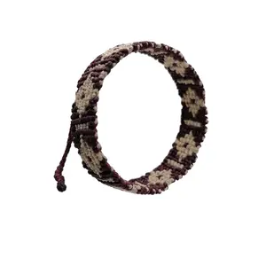 Inca Chakana Handmade Wick Bracelet Peruvian Crafts