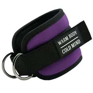 Warm Body Cold Mind, Adjustable Ankle Wraps for Cable Machines, Gym Weightlifting Fitness and Functional Training, Add to Cart Buy Now, Neoprene Padded Support, Secure Adjustable Fit, Reinforced D-Ring Connection