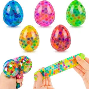 Easter Eggs Fidget Toys & Stress Balls – 6 Pack Squishy Easter Basket Stuffers, Easter Egg Hunt Fidgets, Kids Party Favors Gifts
