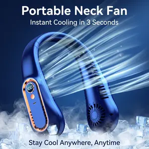 Portable neck Fan, Hanging neck Fan, Portable USB Fan, Outdoor Fan, Mini Fan, Wearable Personal Fan, 3-speed adjustable USB neck Fan, summer must-have, home, office, outdoor, beach and travel