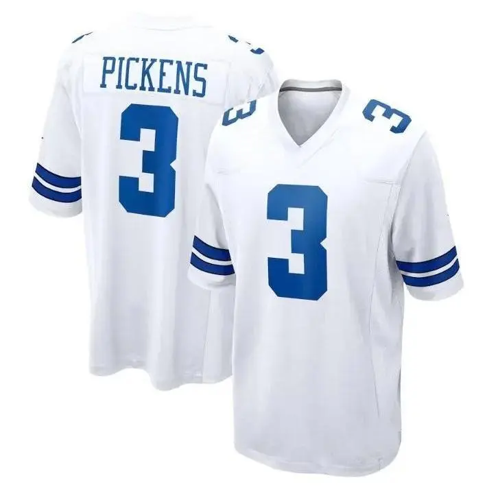 George Pickens #3 Dallas Football Jersey Navy Game Day Shirt for Men Women, Football Fan Jersey Navy Athletic Game Day Shirt