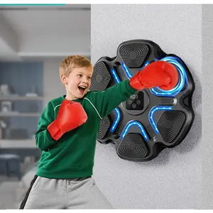 Music Boxing Machine, Boxing Machine Wall Mounted Music with Gloves, Electronic Boxing Target for Adults, Smart Boxing Training Equipment, Boxing Machine for Home and Gym