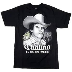 Chalino Sanchez Sports Men's Short-Sleeve Cotton Vintage  T-Shirt, Streetwear Sports Top