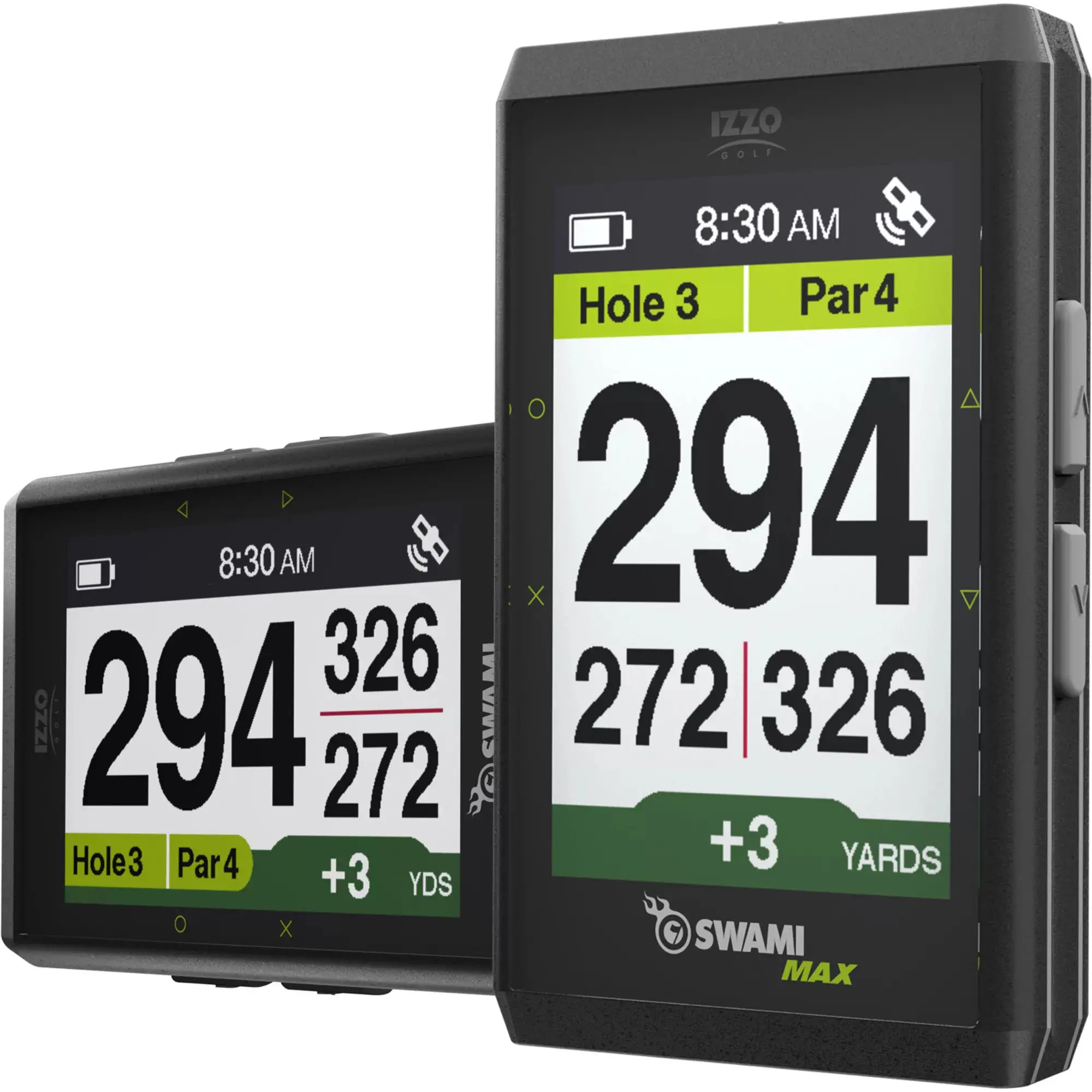 Izzo Golf Swami Max Handheld GPS Device, Rechargeable LCD Golf GPS Unit with USB Charging Capability, Gps Guidance Golf Accessories